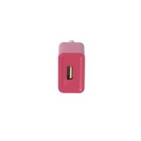 photo Mains Charger with USB Port - 2A - Fast Charge - Pink 6